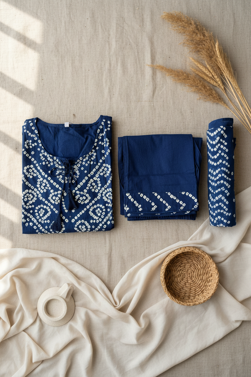 Royal Blue Bandhej