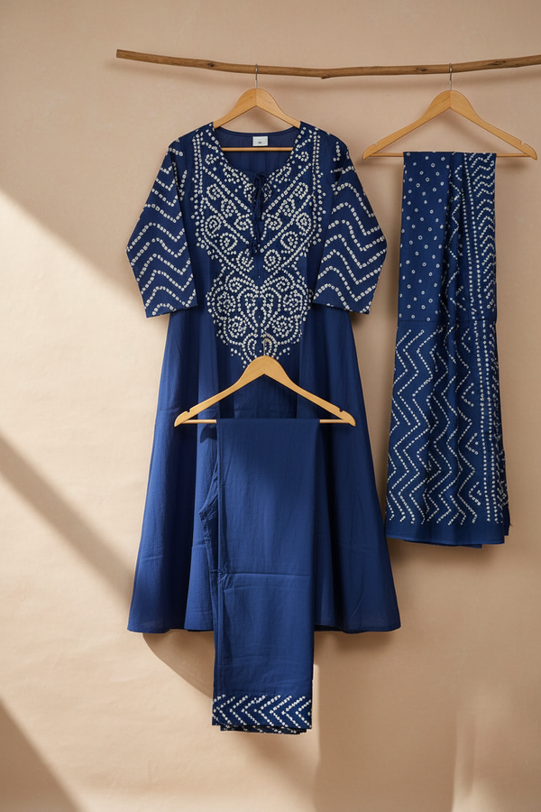Royal Blue Bandhej