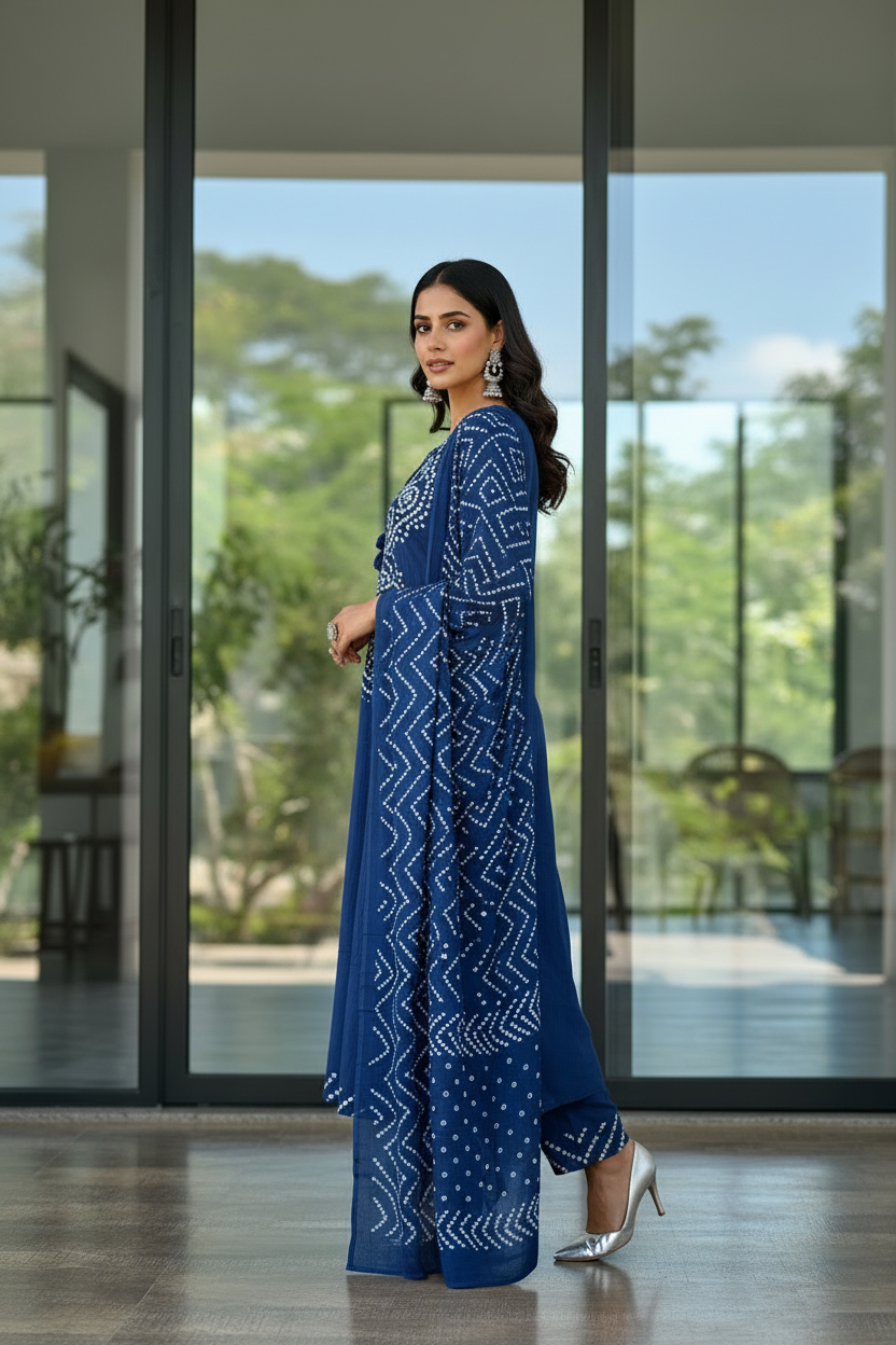 Royal Blue Bandhej