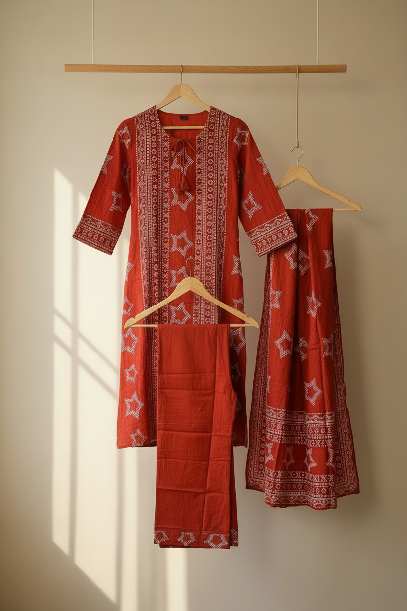 Rust Ethnic Straight