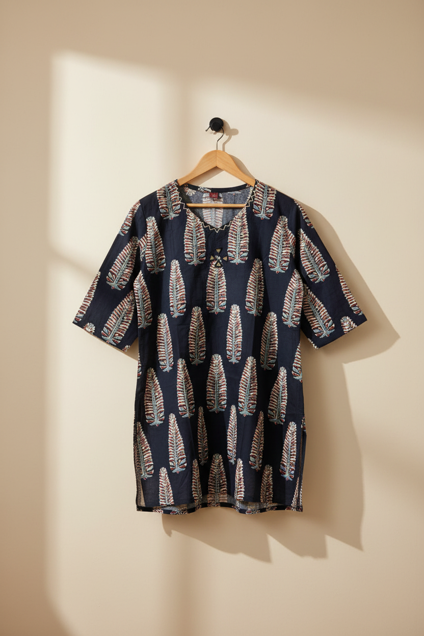 Black Mirror Short Kurta