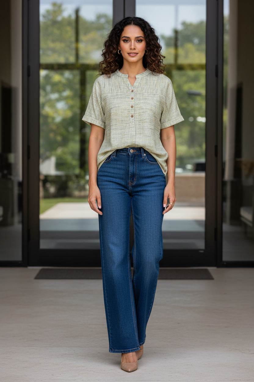 Mint Linen Shirt