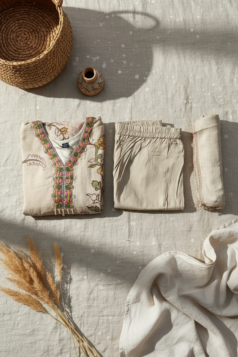 Beige Printed Grace