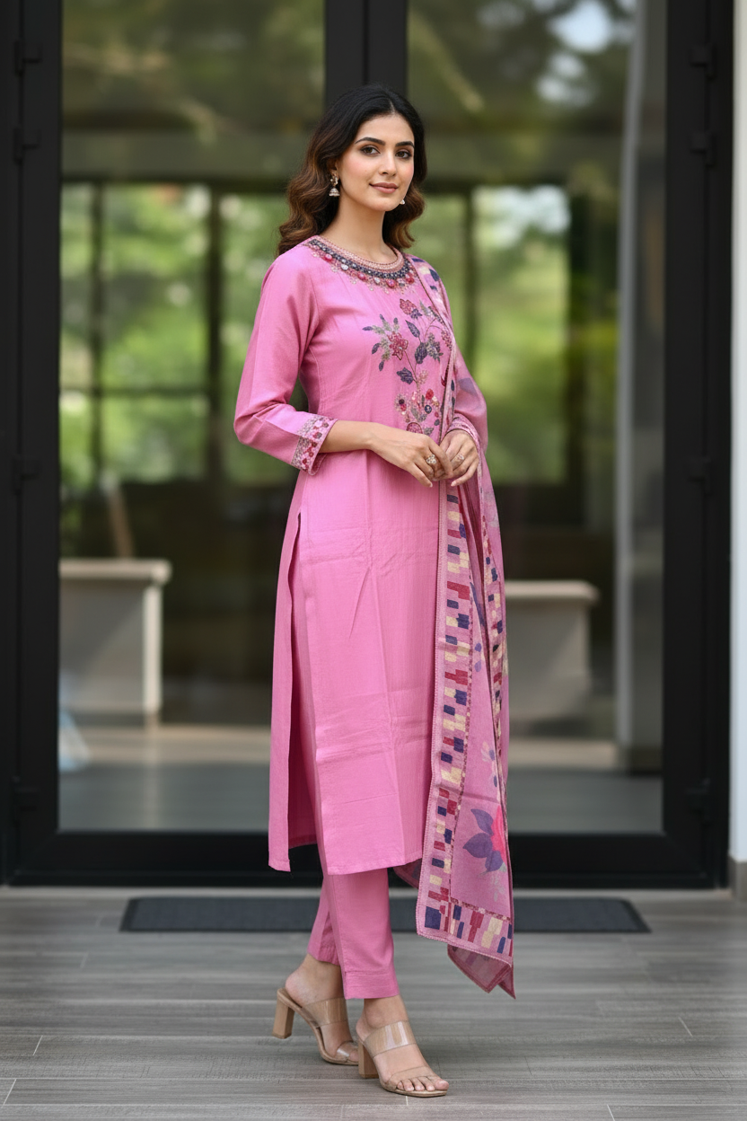 Blush Floral Straight