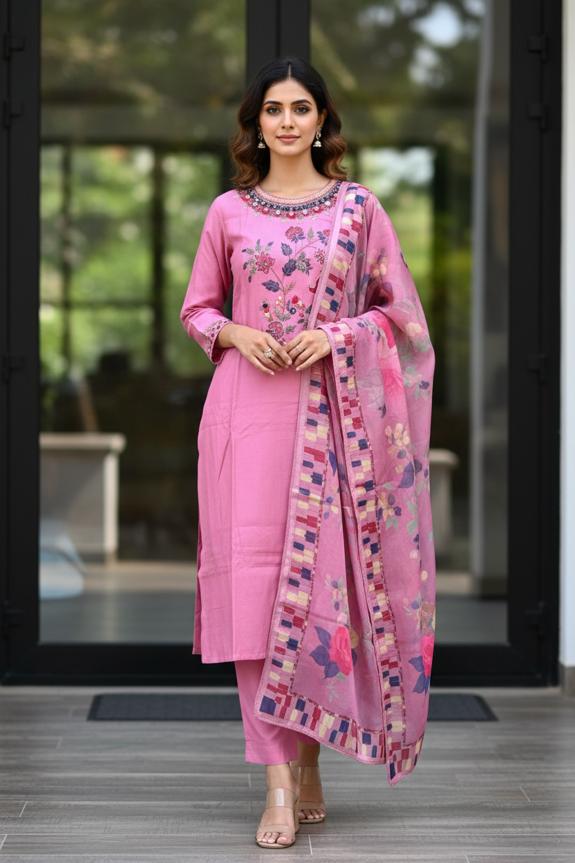 Blush Floral Straight