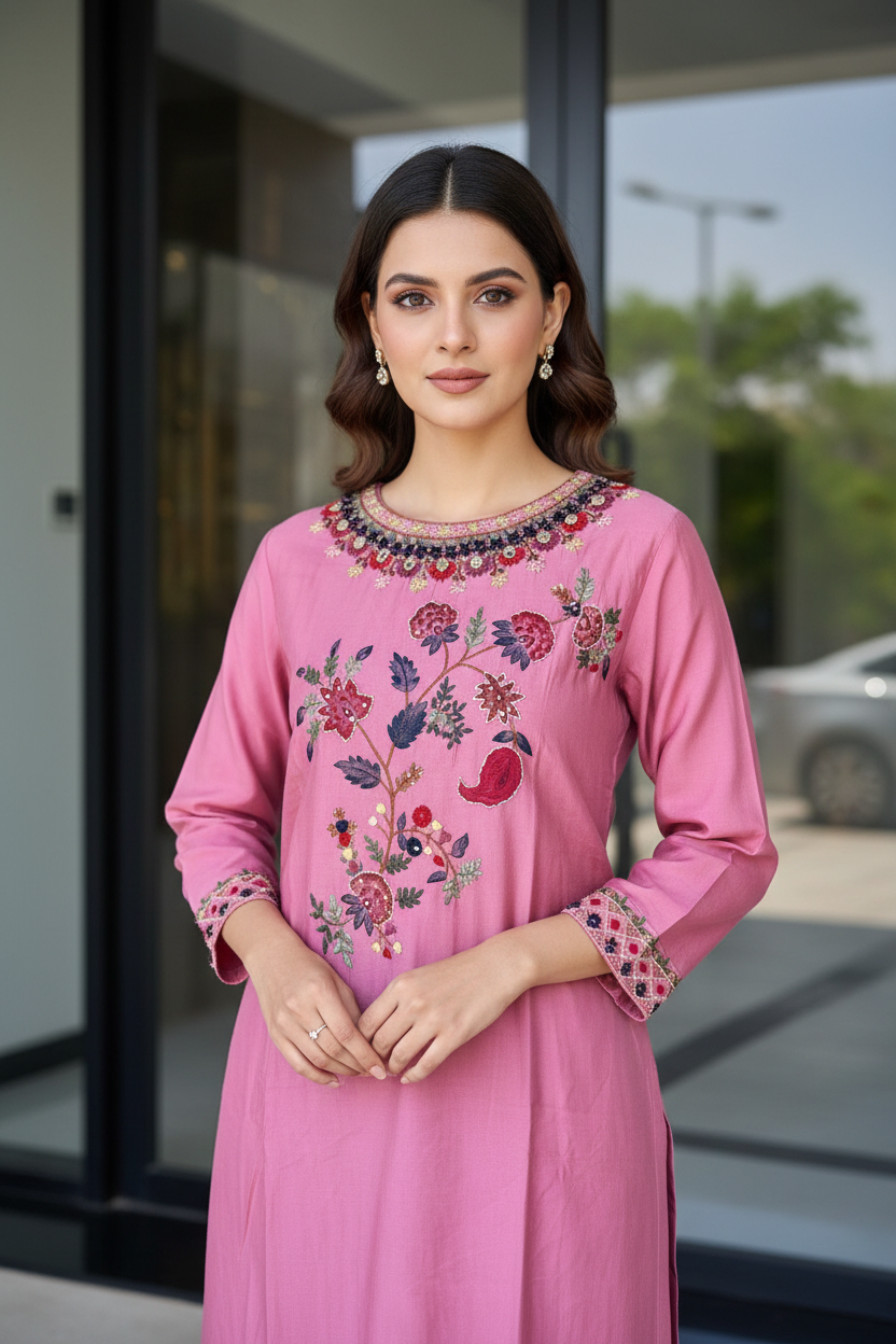 Blush Floral Straight