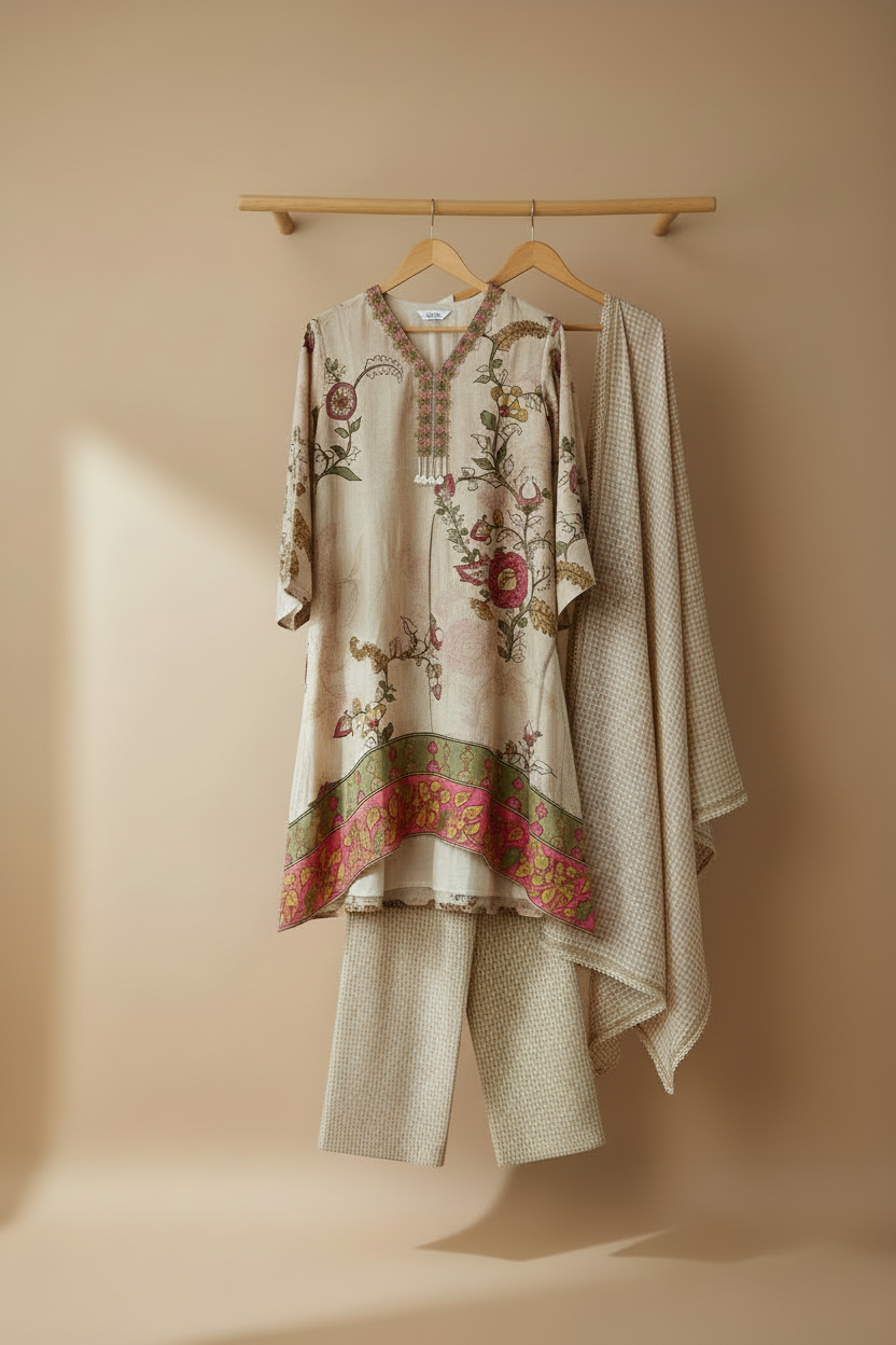 Beige Printed Grace