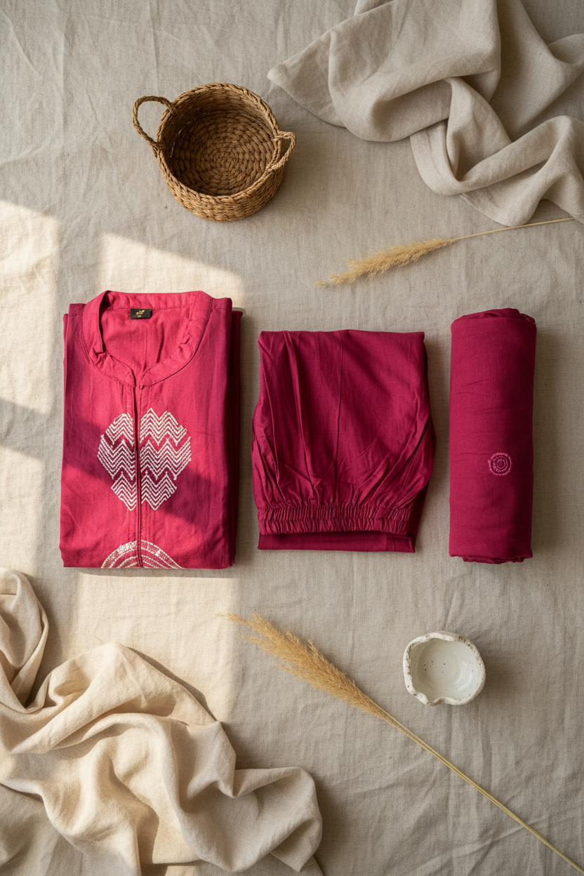 Rani Pink Straight Set