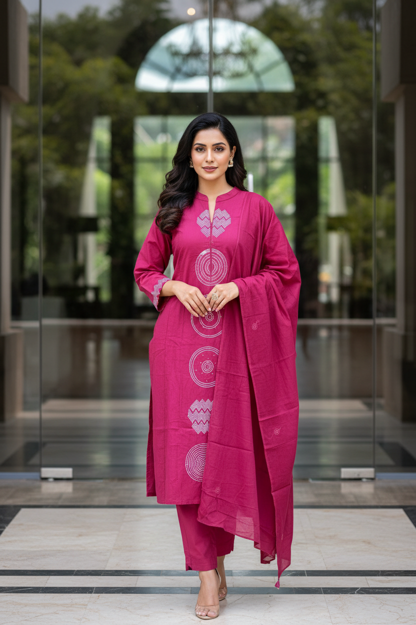 Rani Pink Straight Set
