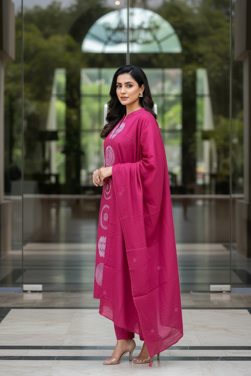 Rani Pink Straight Set