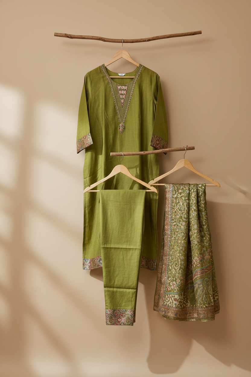 Parrot Silk Set