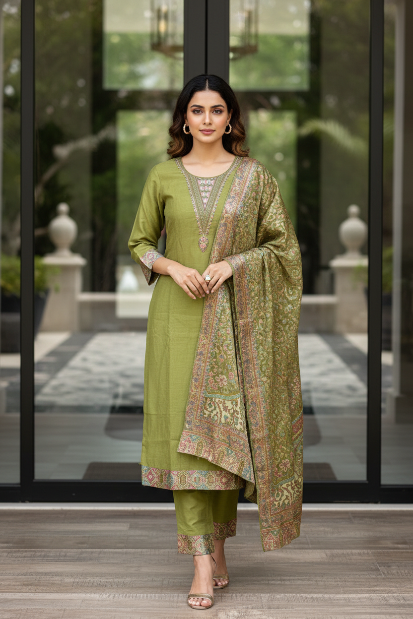 Parrot Silk Set
