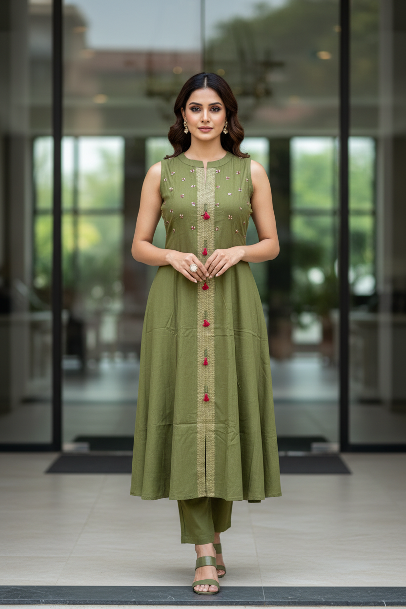 Pastel Aline Kurta Set