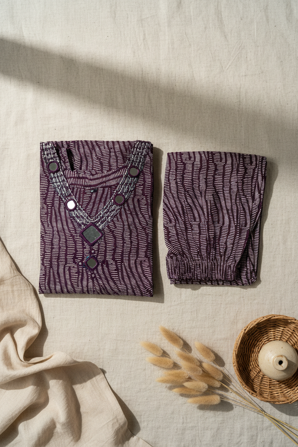 Plum Aline Kurta Set