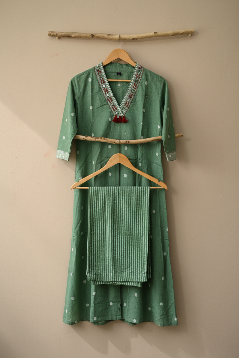 Mint Aline Kurta Set