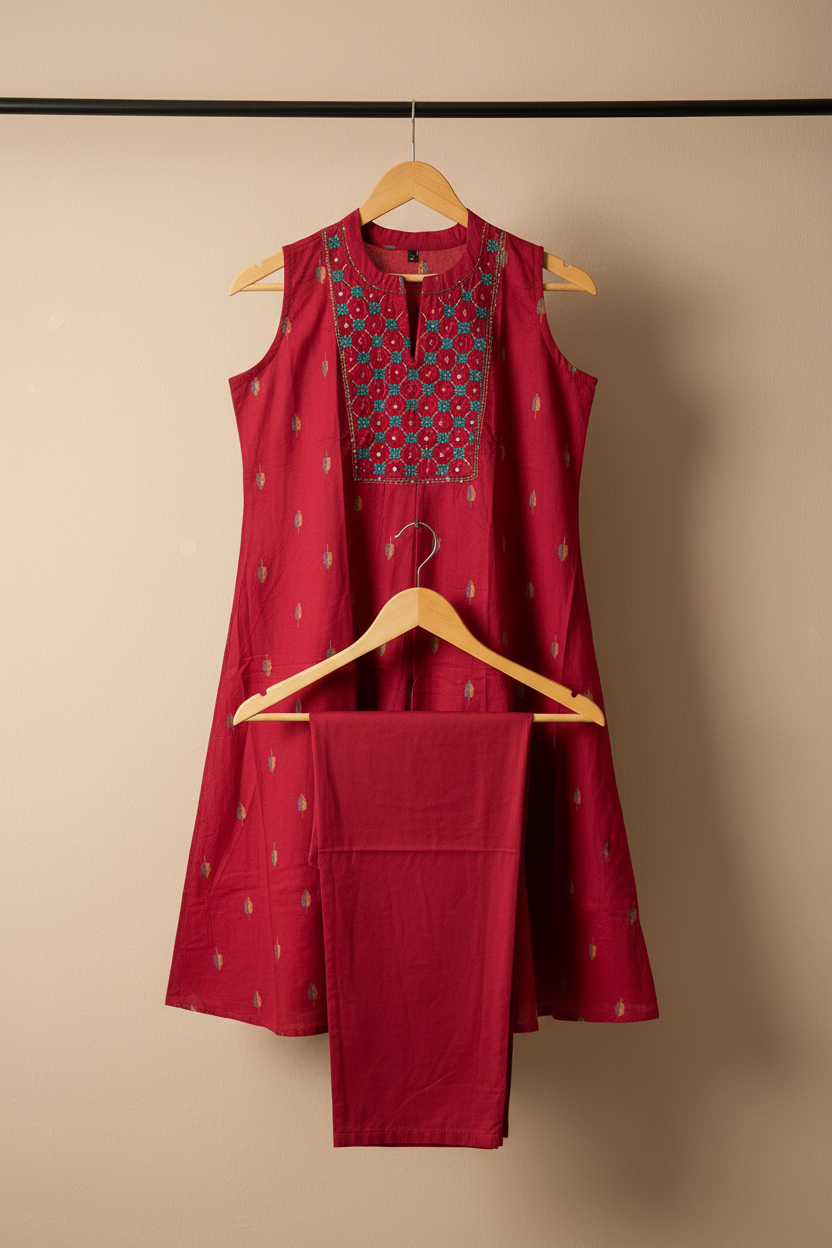 Crimson Aline Kurta Set