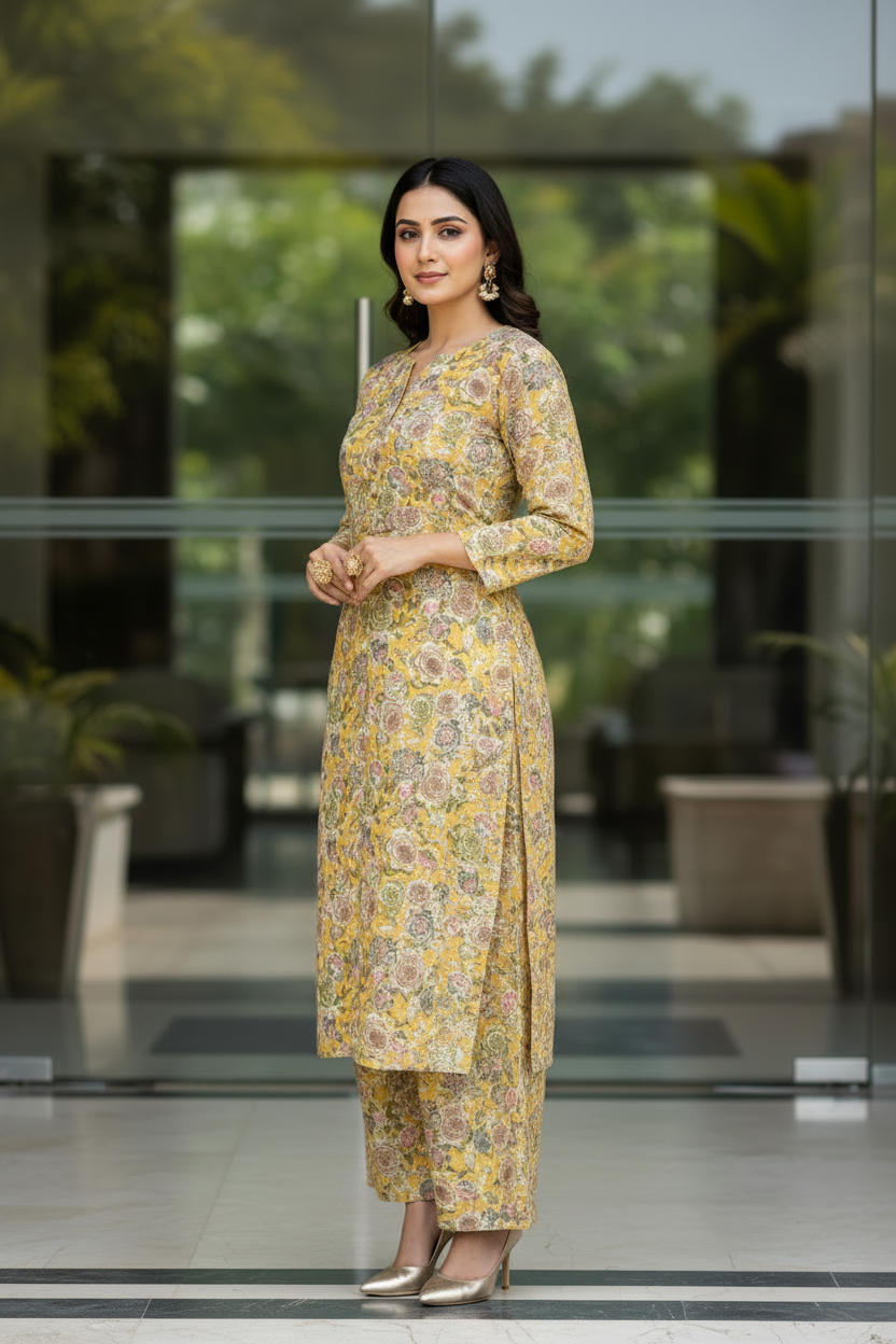 Pastel Floral Kurta