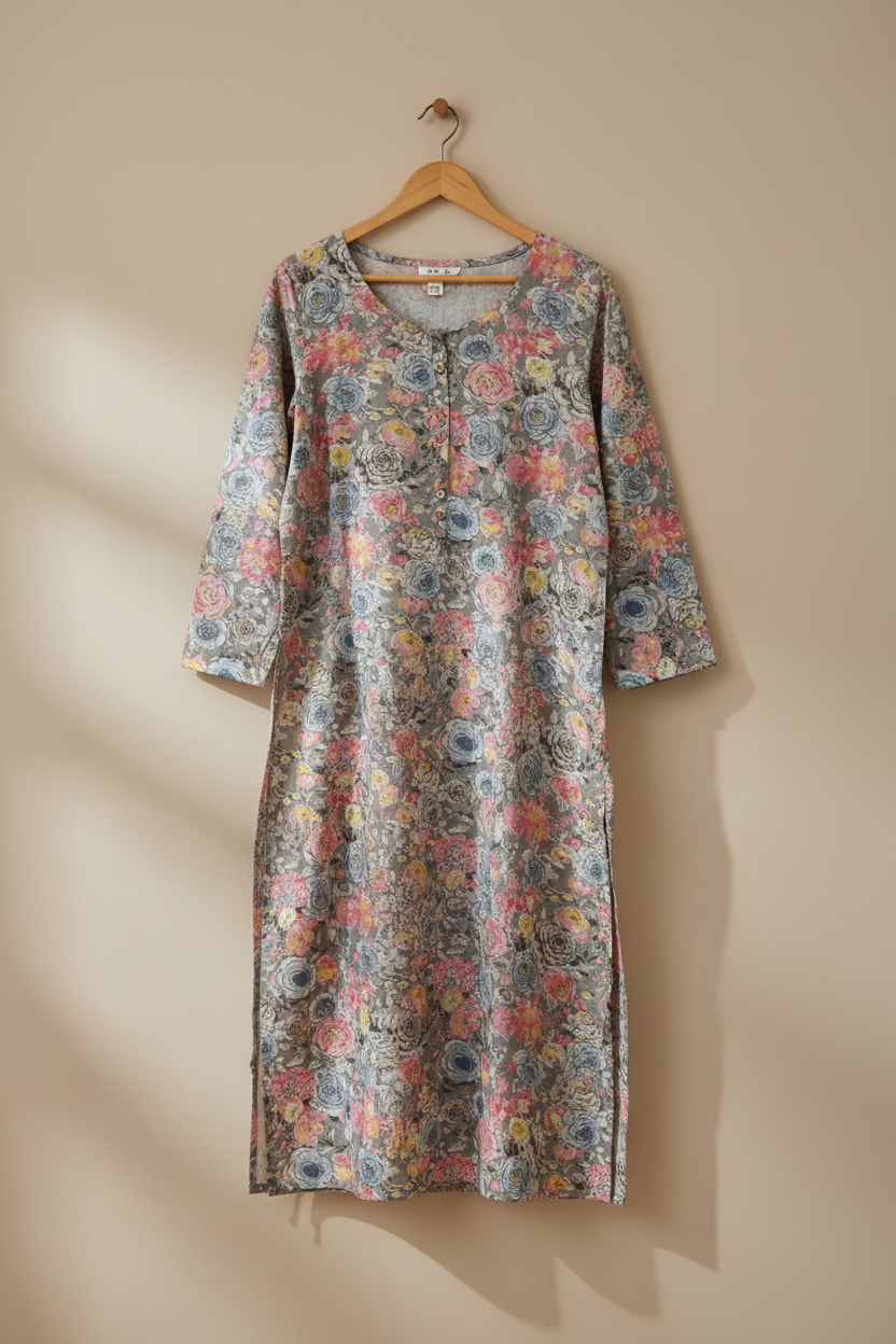 Pastel Motif Kurta