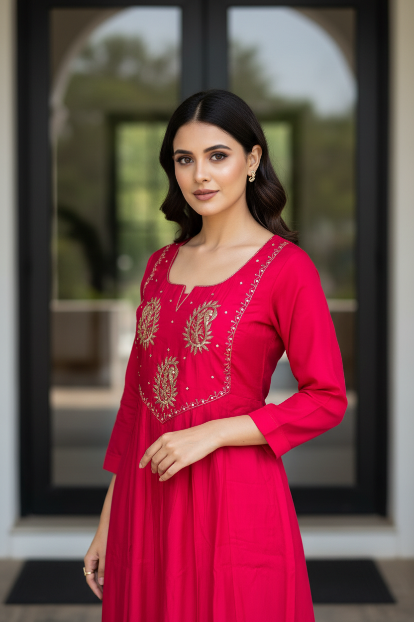 Rani Pink Flared Set