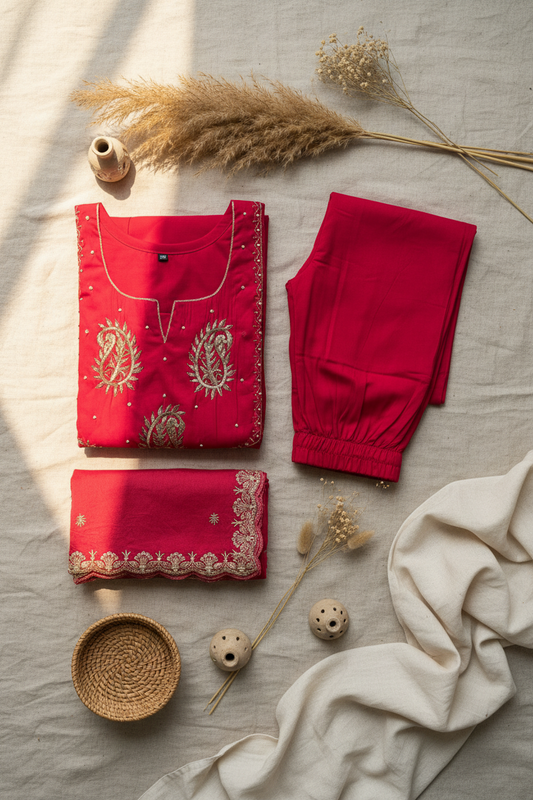 Rani Pink Flared Set