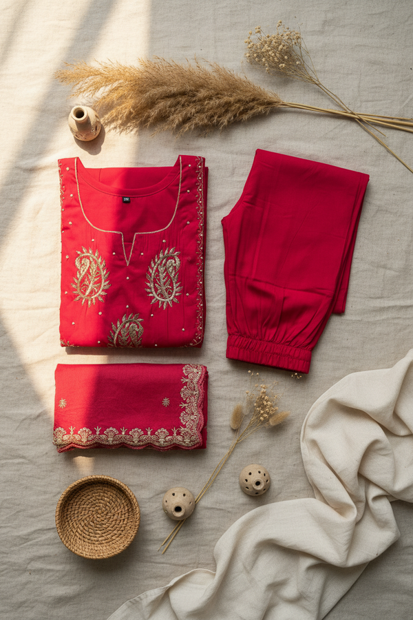 Rani Pink Flared Set
