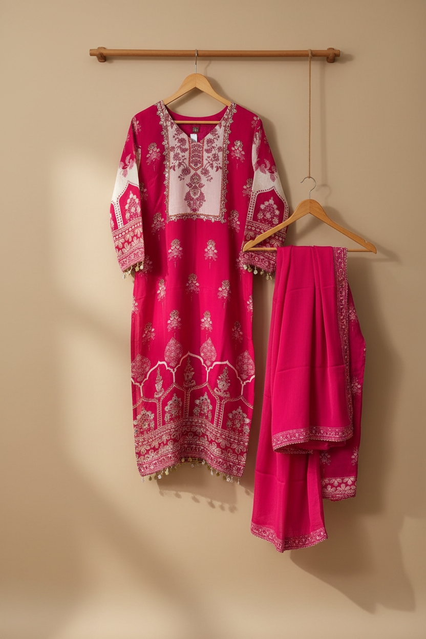 Pashmina Printed Straight
