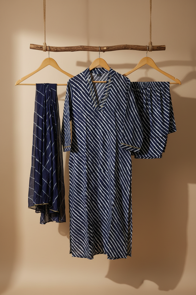 Indigo Stripe Poise