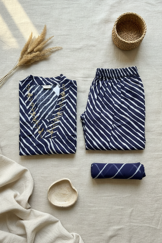 Indigo Stripe Poise
