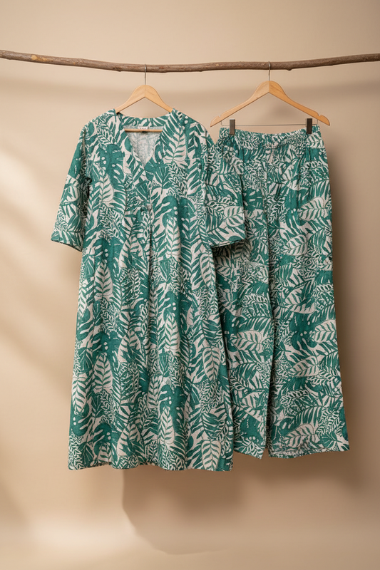 Teal Leaf A-line