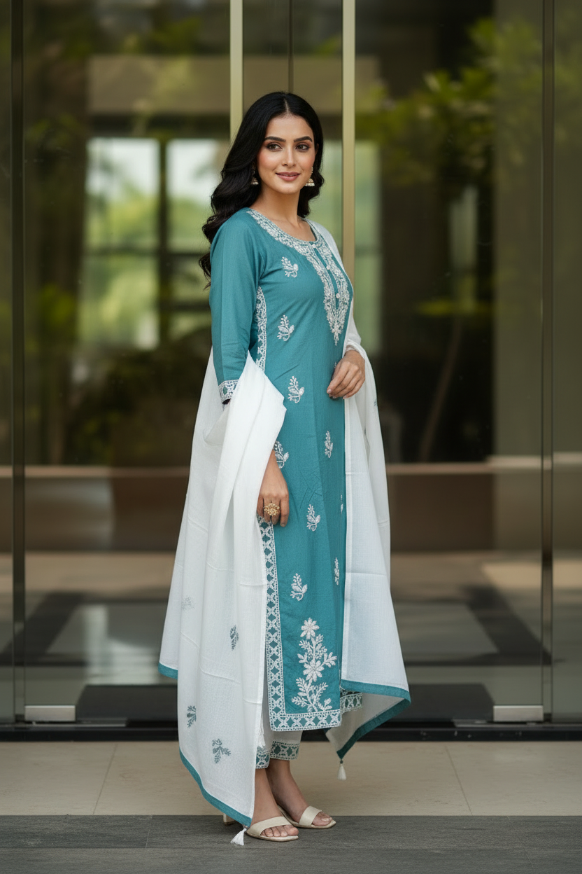 Sky Blue Floral