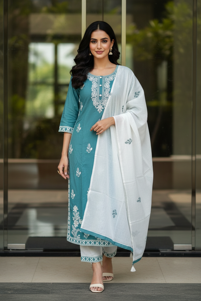 Sky Blue Floral