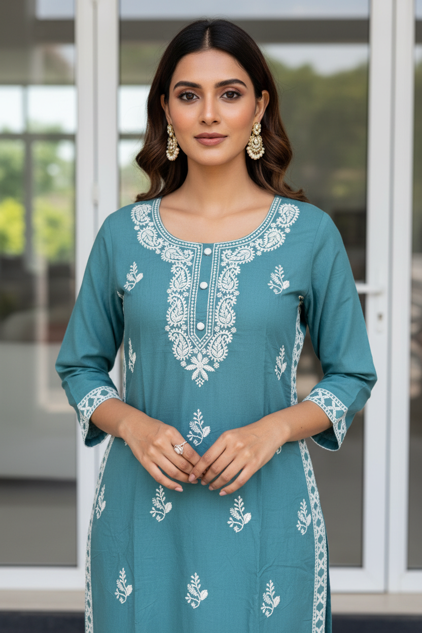 Sky Blue Floral